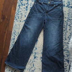 White House Black Market Dark Blue Flare Jeans